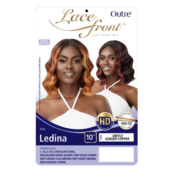 Outre Synthetic Swiss HD Lace Front Wig - LEDINA - Airhomei