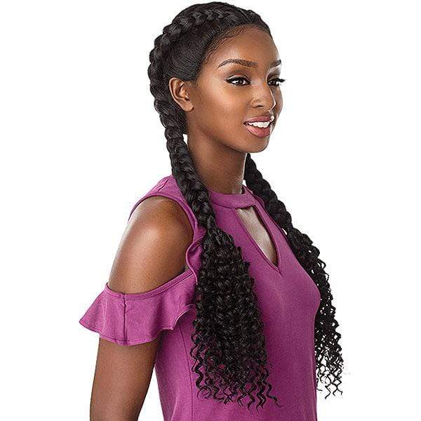 Sensationnel Cloud9 Vixen Synthetic Swiss Lace Wig - BOHEMIAN DUTCH BRAID - Airhomei