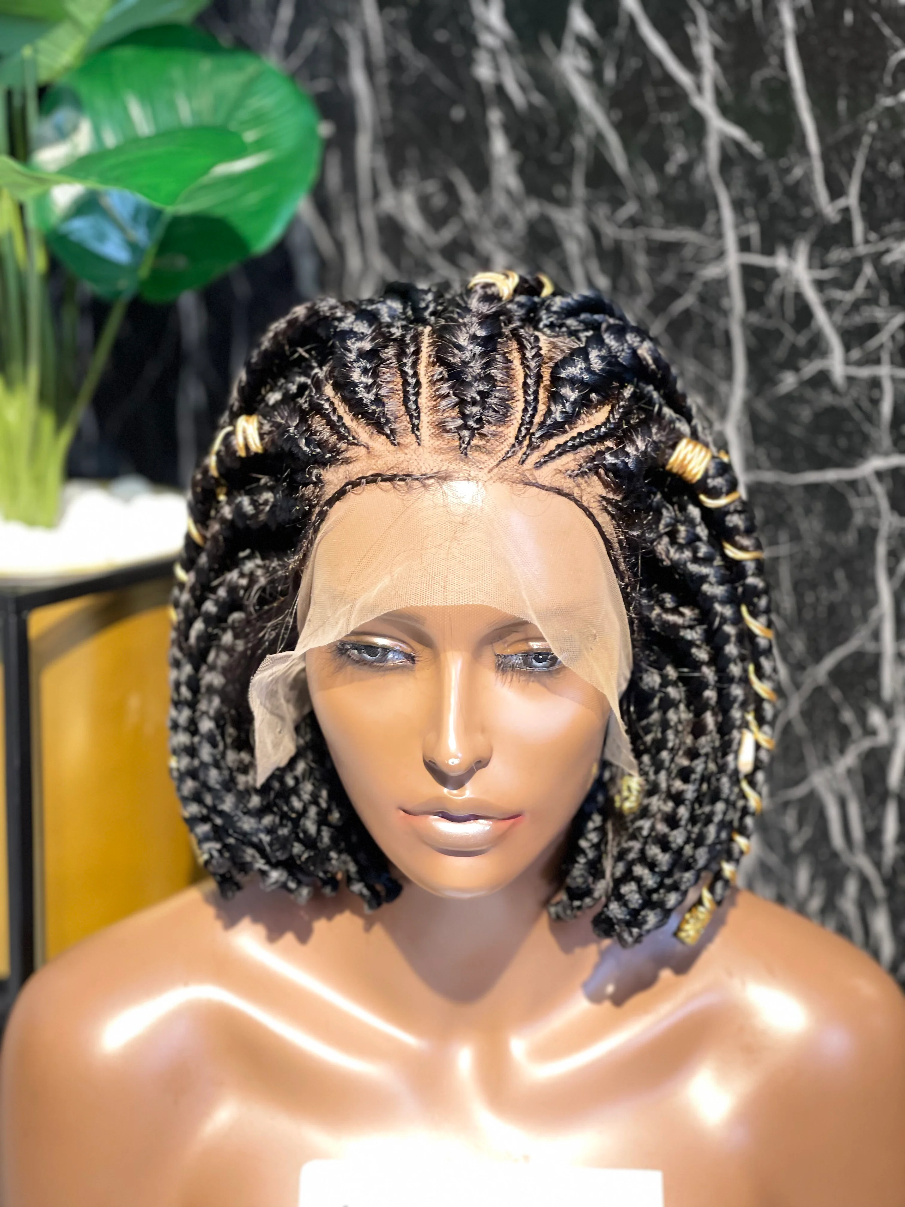 Gabby unit - Box Braid Cornrow - Braided Wig - Airhomei