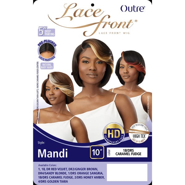 Outre Synthetic Swiss HD Lace Front Wig - MANDI - Airhomei