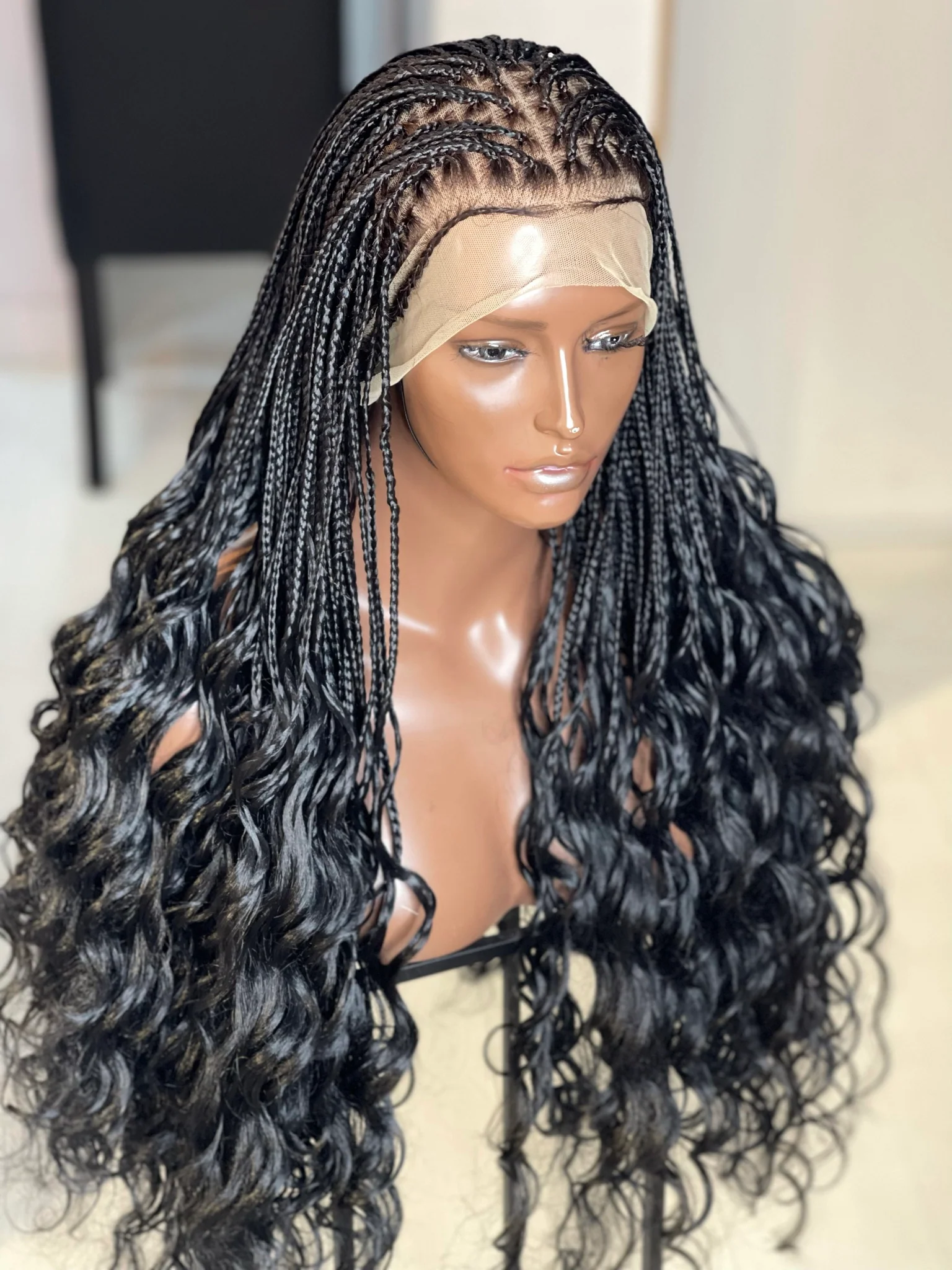 Sisi Curly unit - Knotless Braid Wig - Airhomei
