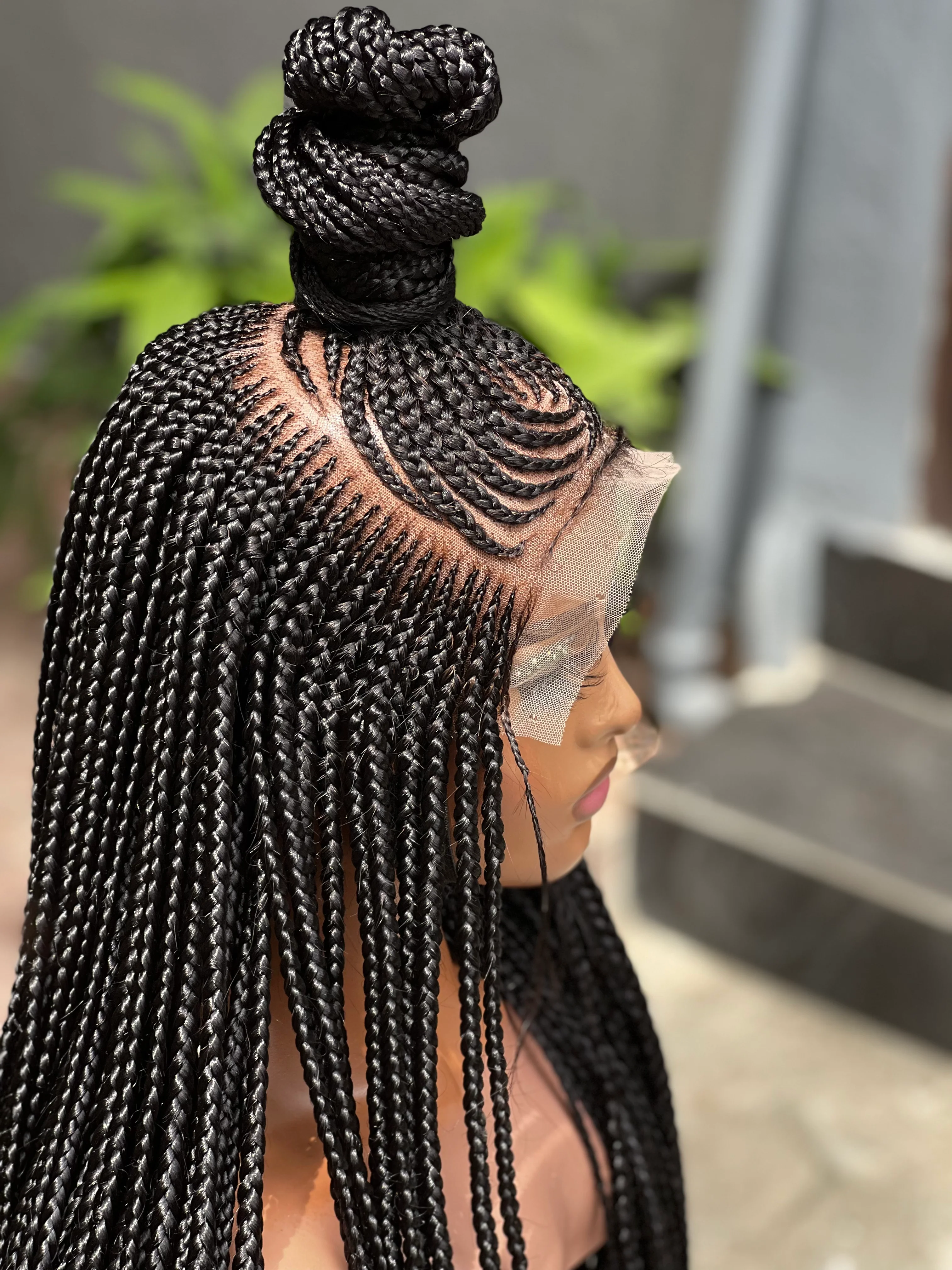 Half Shuku Cornrow - Braided Wig - Airhomei