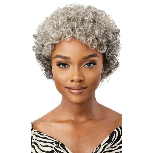 Outre 100% Human Hair Fab & Fly Gray Glamour Wig - VERONICA - Airhomei