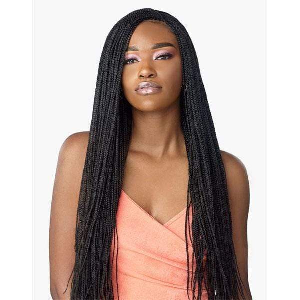Sensationnel Cloud 9 Synthetic 4x4 Lace Parting Swiss Braid Lace Wig - MICRO BOX BRAID 28
