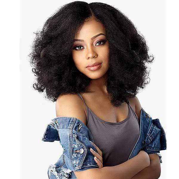 Sensationnel Empress Curls Kinks & CO Textured Synthetic Lace Front Wig - RAIN MAKER - Clearance - Airhomei