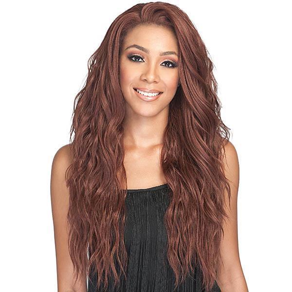 Bobbi Boss Human Hair Blend 360 Swiss Lace Wig - MBLF270 AMBRA - Airhomei