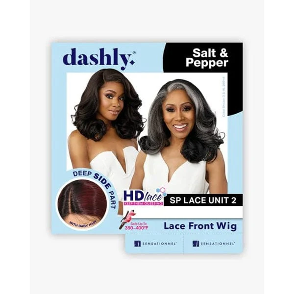 Sensationnel Synthetic Hair Dashly Salt & Pepper Lace Wig - SP LACE UNIT 2 - Airhomei