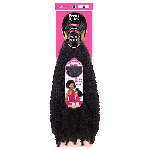Outre Pretty Quick Synthetic Wrap Ponytail - SPRINGY AFRO - Airhomei