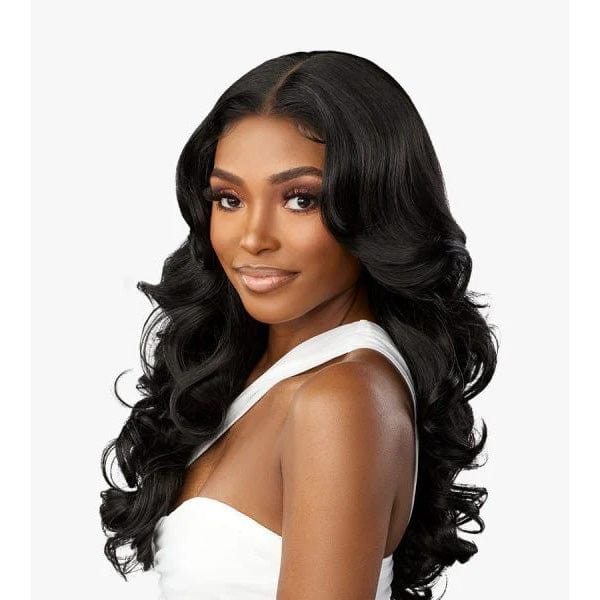 Sensationnel Butta Human Hair Blend Lace Front Wig - VOLUME CURL 22