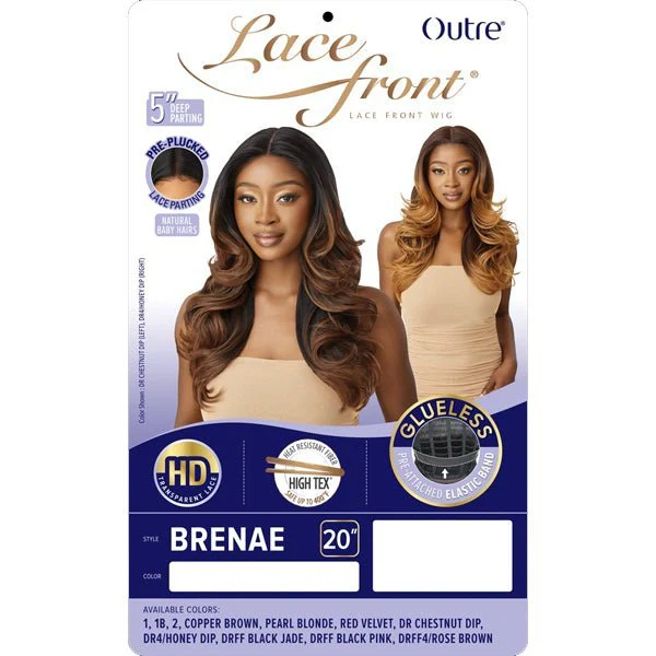 Outre Synthetic Swiss HD Lace Front Wig - BRENAE - Airhomei