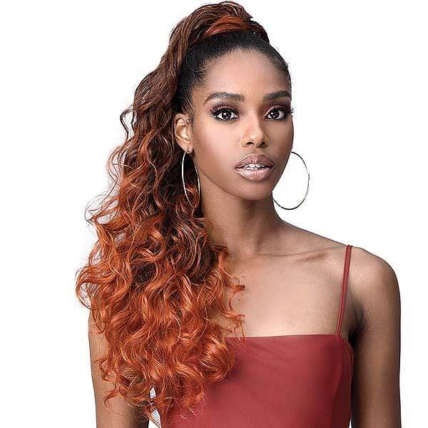 Bobbi Boss Miss Origin Tress Up Human Hair Blend Ponytail - MOD021 OCEAN WAVE 28