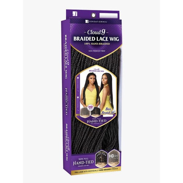 Sensationnel Cloud 9 Synthetic 100% Full Hand-Tied Braided Lace Wig - BOX BRAID 36