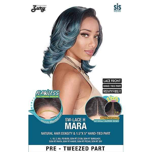 Zury Sis Royal Synthetic Pre Tweezed Swiss Lace Front Wig - SW LACE H MARA - Clearance - Airhomei