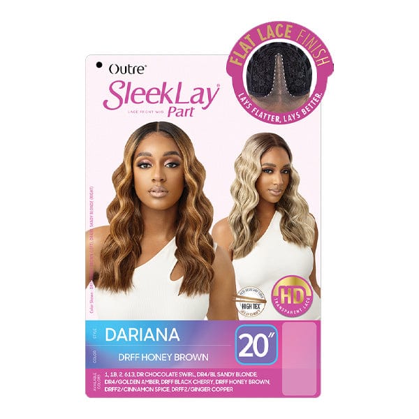 Outre Synthetic Sleeklay Part HD Lace Front Wig - DARIANA - Airhomei
