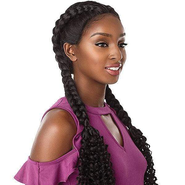 Sensationnel Cloud9 Vixen Synthetic Swiss Lace Wig - BOHEMIAN DUTCH BRAID - Airhomei
