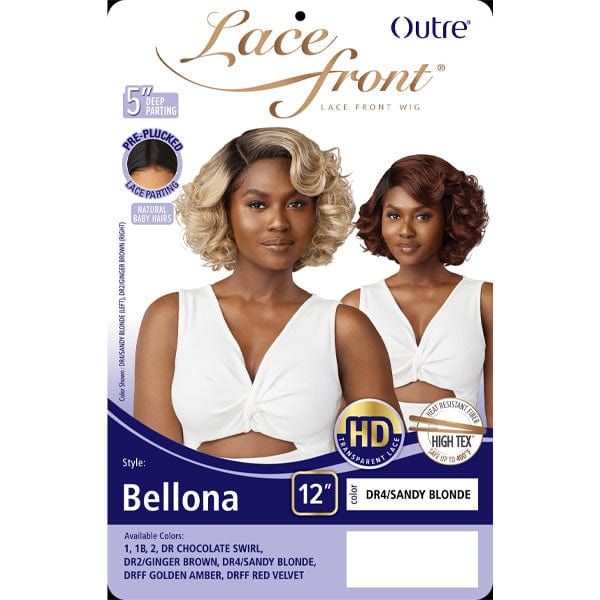 Outre Synthetic Swiss HD Lace Front Wig - BELLONA - Airhomei