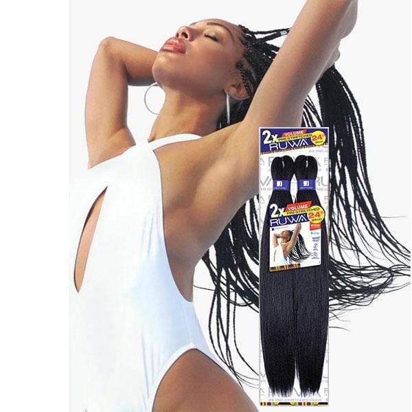 Sensationnel Synthetic Crochet Braid - 2X RUWA VOLUME PRE STRETCHED 24 - Clearance - Airhomei