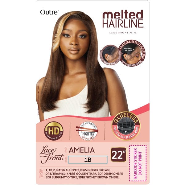 Outre Synthetic Melted Hairline HD Lace Front Wig - AMELIA - Airhomei
