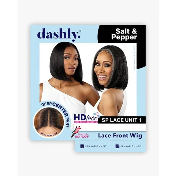 Sensationnel Synthetic Hair Dashly Salt & Pepper Lace Wig - SP LACE UNIT 1 - Airhomei