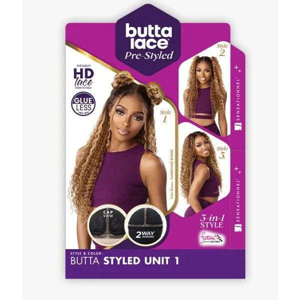 Sensationnel Synthetic Pre-styled HD Lace Front Wig - BUTTA STYLED UNIT 1 - Airhomei