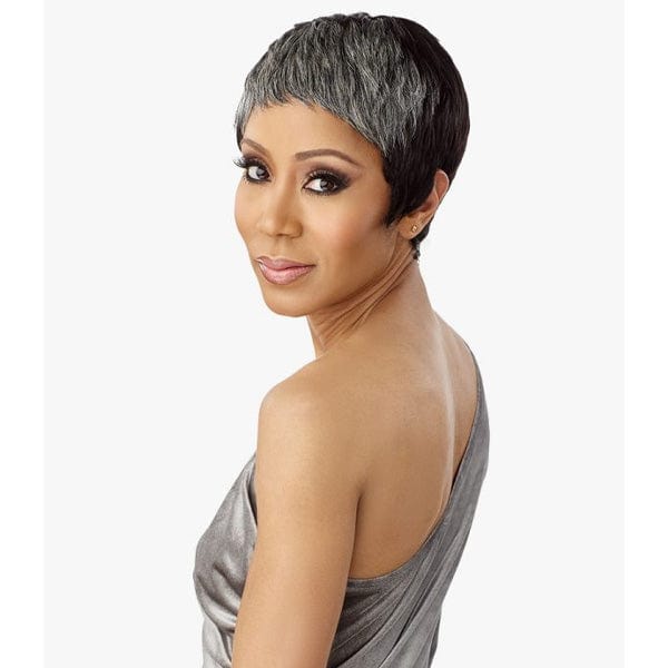 Sensationnel Empire Salt & Pepper 100% Human Hair Celebrity Series Wig - EVIE - Airhomei