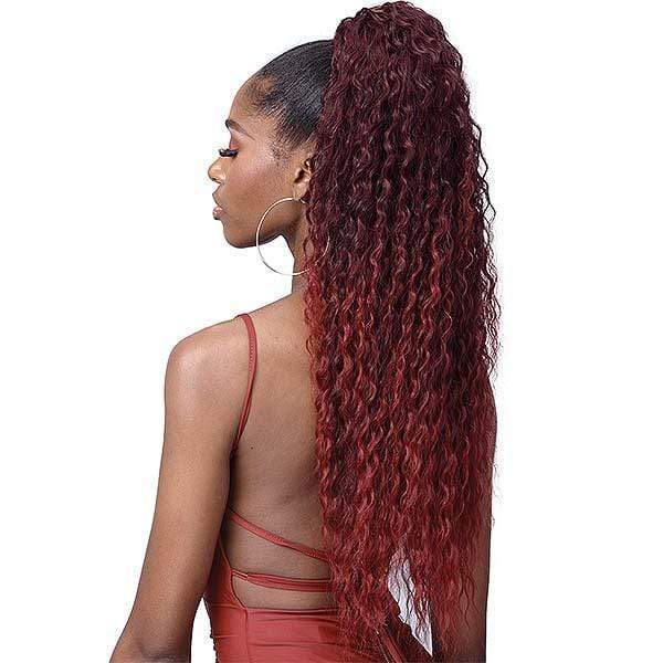 Bobbi Boss Miss Origin Tress Up Human Hair Blend Ponytail - MOD026 BRAZILIAN WAVE 28