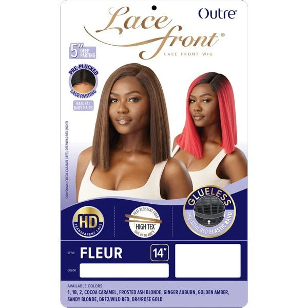 Outre Synthetic Swiss HD Lace Front Wig - FLEUR - Airhomei