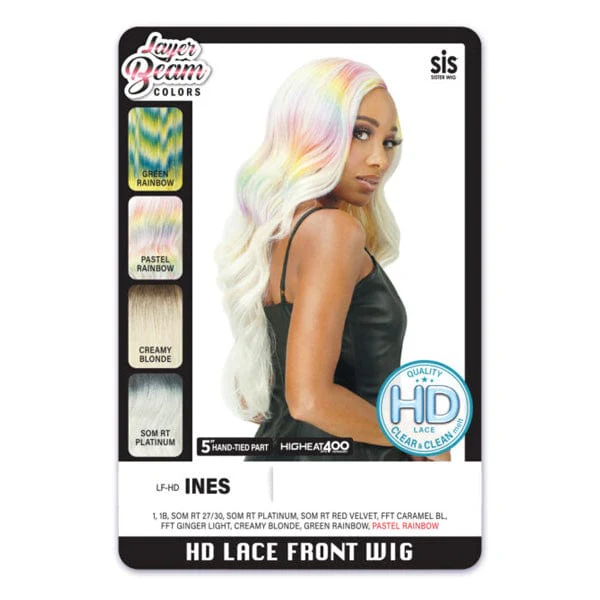 Zury Sis Layer Beam Colors Synthetic HD Lace Front Wig - INES - Clearance - Airhomei