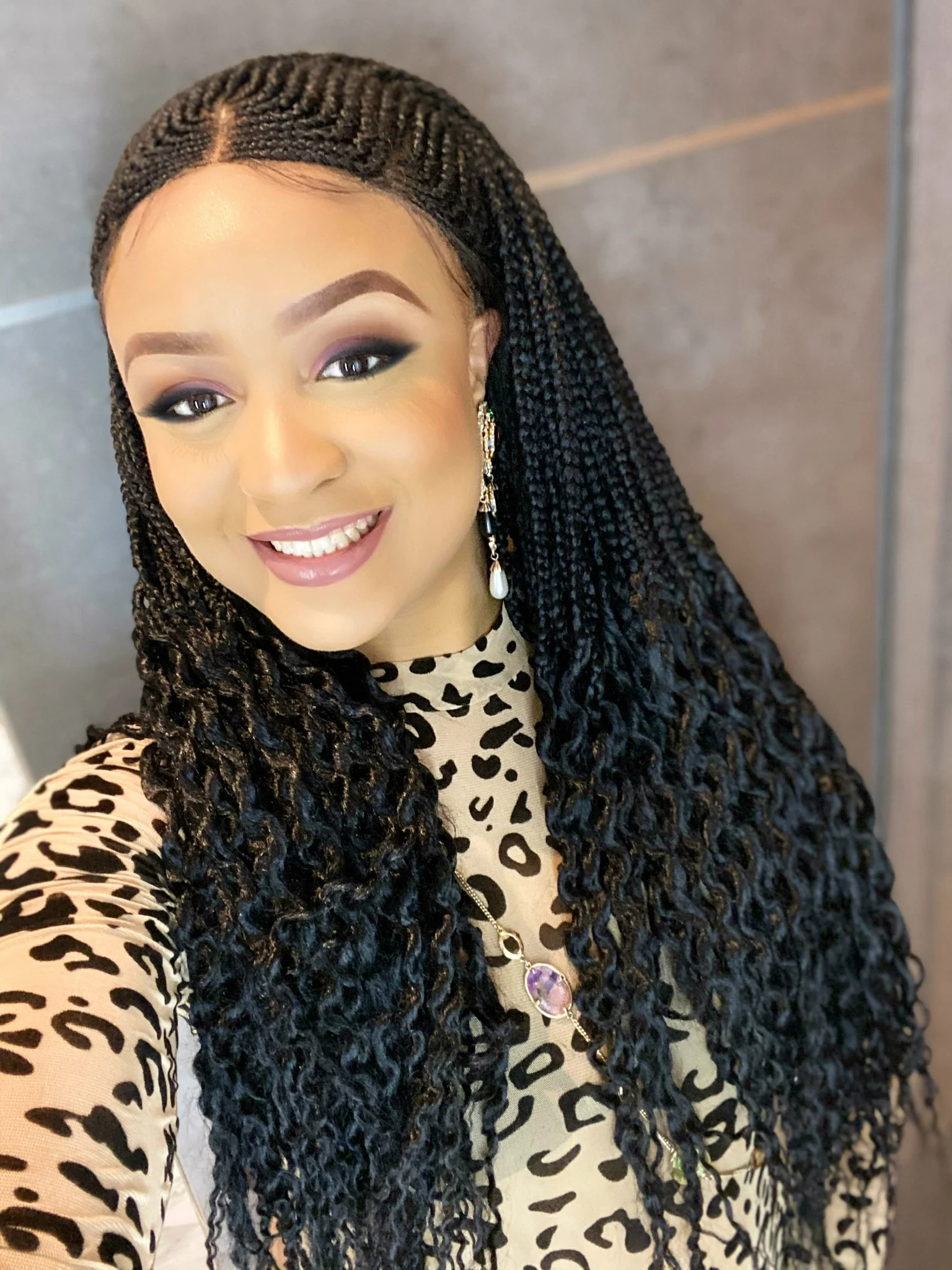 Six Piece Cornrow Braid Wig - Airhomei