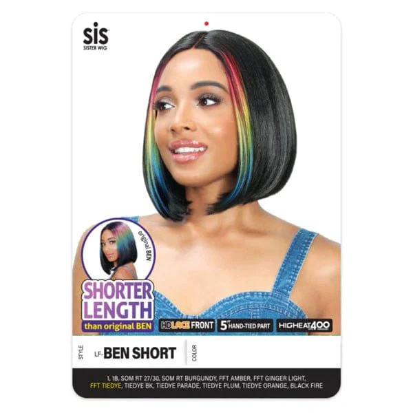 Zury Sis Beyond Synthetic Hair Lace Front Wig - LF BEN SHORT - Clearance - Airhomei