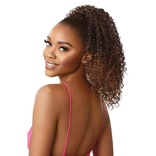 Outre Pretty Quick Synthetic Drawstring Ponytail - BERRY - Airhomei