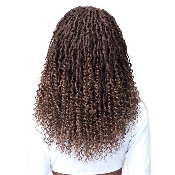 Bobbi Boss Synthetic Hair Lace Front Wig - MLF617 MICRO LOCS CURLY TIPS 22 - Airhomei
